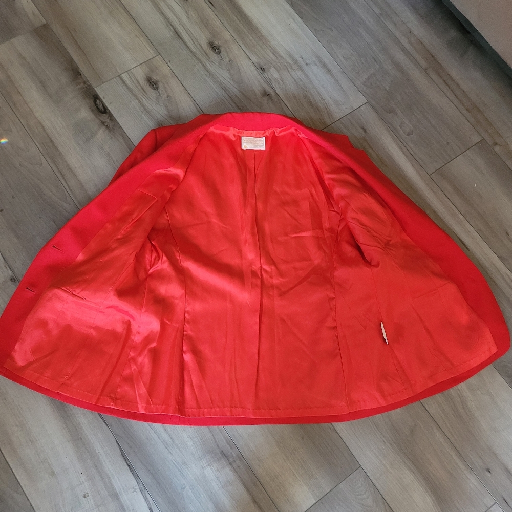 Pendleton Red Wool Womens Blazer - image 6